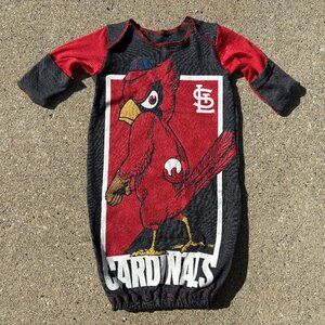 St. Louis Cardinals Handmade newborn gown t shirt baby sleep sack 0-3 months